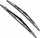 Fshirëse xhami SWF 119301 VisioFlex, 480mm, beam, e zezë