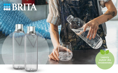 Set shishe qelqi Brita SodaTrio, 2 x 1L, transparente