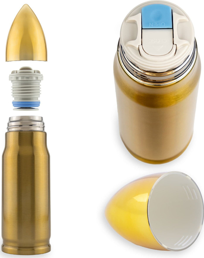 Termos Bullet FROSTER, 350 ml, çelik inox, ngjyrë ari