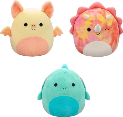 Lodër pellushi Squishmallows Cascade SQCR05477, 40cm, breshkë teal me karapacelë tie dye shumëngjyrësh