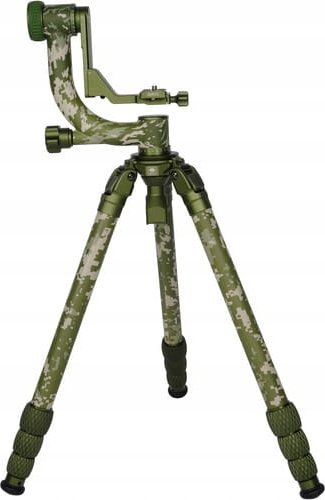 Tripod fotografik SIRUI 2in1 Explorer, fibra karboni, bazë niveluese 75mm, kamuflazh