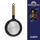 Tigan wok Rikito Watanabe, 20 cm, me kapak, i zi