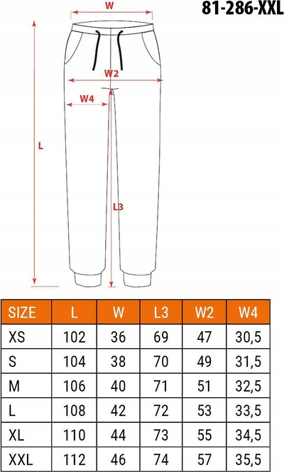 Pantallona pune Topex OUTDOOR jogger, madhësia XXL, ngjyrë jeshile