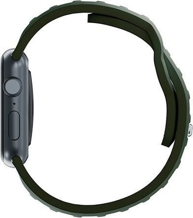 Rrip ore 3mk Silicone Watch Strap, për Apple Watch 42/44/45/49 mm, silikon, jeshile e errët
