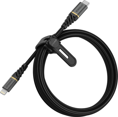 Kabllo karikimi Otterbox Premium, USB‑C në Lightning, 2m, e zezë