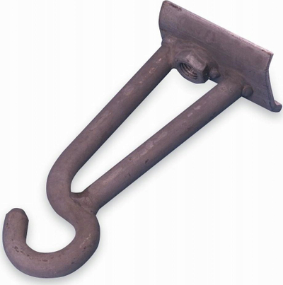 Kllapë grepi Ensto Nut Hook M20 PD3.2, çelik i galvanizum, për kabllo