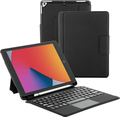 Këllëf me tastierë Mobilis, Bluetooth, touchpad, AZERTY frëngjisht, i zi