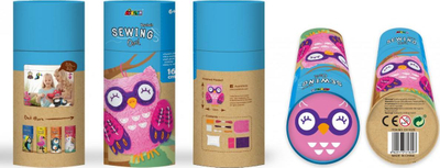 Set kreativ qepjeje Russell Sew, varëse çelësash buf, për fëmijë 6+