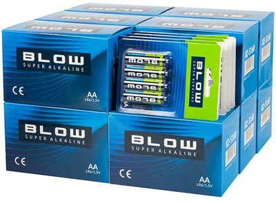 Bateri alkaline Blow Super Alkaline AA LR6, 1.5V, 4 copë