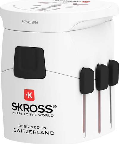 Adapter udhëtimi Skross PRO Light World, universal, i bardhë