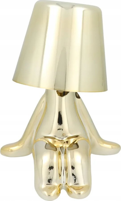 Табелна ламба OEM GOLD MAN Art Deco MLTL, LED со допир, USB, златна