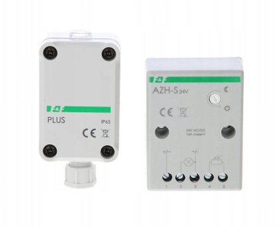 Çelës skotës F&F AZH S Plus 24V, sensor drite, IP65, i bardhë