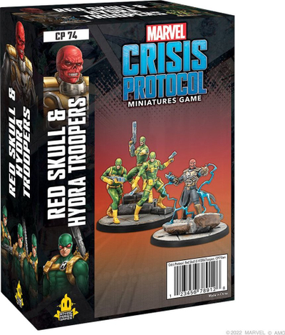 Zgjerim loje Atomic Mass Games Marvel Crisis Protocol Red Skull and Hydra Troops, miniatura, shqip