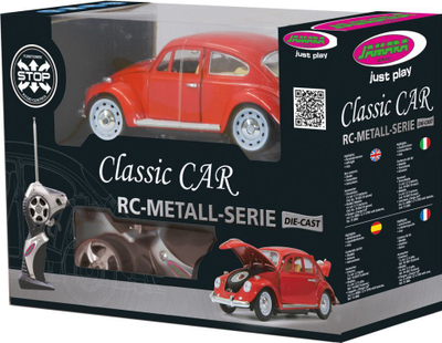 Makinë lodër Jamara VW Beatle 1:18, (405110), 27MHz, e kuqe