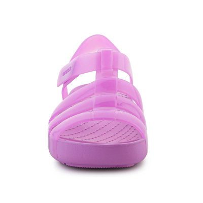 Sandale fëmijësh Crocs Isabella Jelly Sandal Jr 209837-6WQ, material xheli, rozë