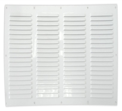 Grilë ajrimi Fepre 0.6, 10x20 cm, pa kornizë, e bardhë