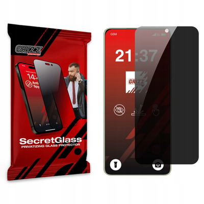 Xham mbrojtës privatësie Grizz SecretGlass për Oppo A5 Energy, rezistent ndaj gërvishtjeve, transparencë e lartë