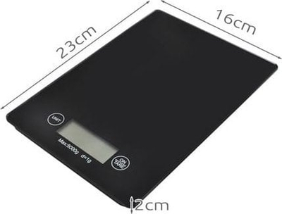 Peshore kuzhine Ruhhy 24211, elektronike, 5kg, xham i zi