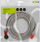 Kabllo rrjeti Goobay CAT 6 U UTP CCA, RJ45 8P8C, gri