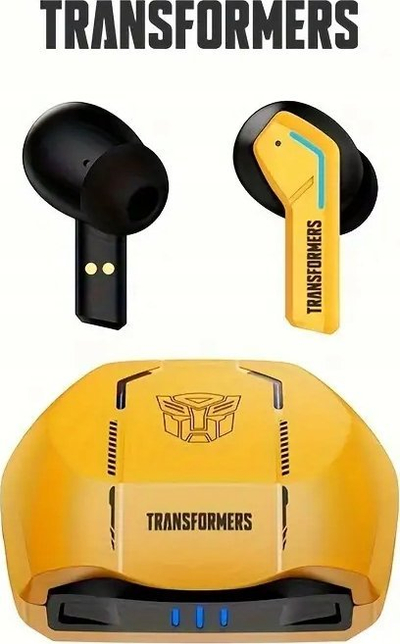Kufje pa tel Transformers TF T06, Bluetooth 5.3, me kuti karikimi, të verdha