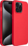 Kapak telefoni Forcell Soft për iPhone 15 Pro Max, silikon, i kuq