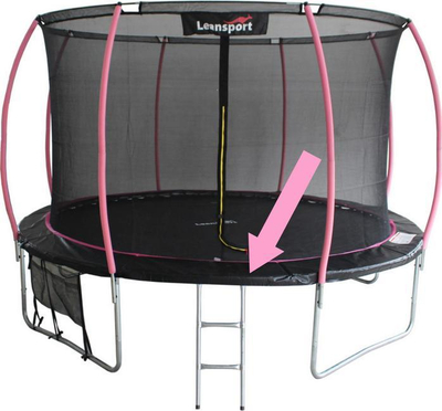 Mbulesë për trampolinë Lean Sport Sport Max, 8ft 2.44m, PVC PE, zi rozë