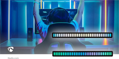 Dekor ndriçimi LED Nedis GALDP110BK, 64 LED, RGB, i zi