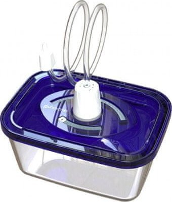 Set ena qelqi me vakum Guzzanti GZ 3061, 3 copë, 500 ml dhe 1500 ml, kapak blu