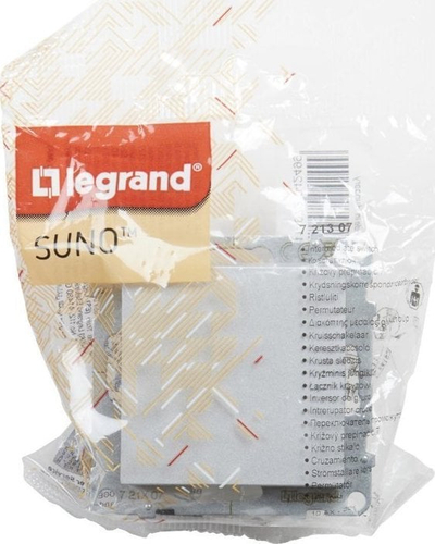 Ndërprerës kryqëzues Legrand SUNO 721307, 10AX, 250V, alumin