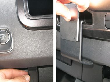 Mbajtëse ProClip Brodit 855442 për Mercedes Benz Sprinter, montim në mes, ABS, e zezë