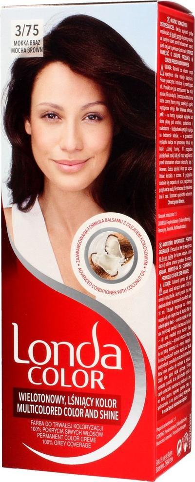 Боја за коса Landacolor, бр. 3/75, кафеава мока