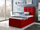 Shtrat kontinental 90x200 MINI 2, kuqe