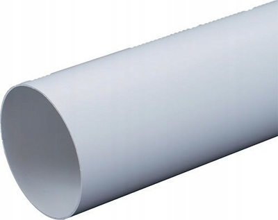 Tub ventilimi Awenta EKO125 05, Ø125mm, gjatësi 0.5m, i bardhë