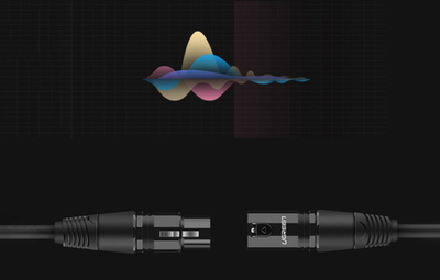 Kabllo audio Ugreen XLR në XLR, 5m, i zi