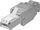 Lidhës RJ45 MicroConnect CAT6, montim pa vegla, i argjendtë