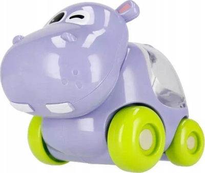 Lodër karrocë me rrotulla BamBam Hippo Rattle, për bebe 6+, vërtitet dhe tingëllon, lejla
