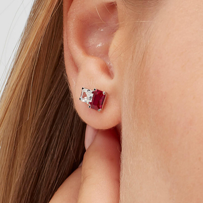 Vath për femra Brosway Fancy Passion Ruby FPR07, 0.8 cm, i argjendtë/i kuq