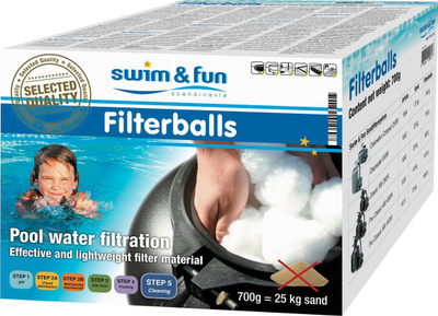 Material filtri Swim &amp; Fun Filterballs, 700 g, për pishina