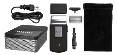 Brisk elektrik udhëtimi Wahl Travel Shaver, pa kabllo, i rikarikueshëm, i zi