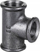 Tee e zezë reduktuese 4Bee DN32x40x32, 1 1/4\"x1 1/2\"x1 1/4\"