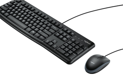 Set tastjere dhe maus Logitech Desktop MK120, USB, i zi