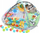 Tapet loje për bebe VTech Grow With Baby Sensory Gym, 7 në 1, me pianinë dhe topa, shumëngjyrësh