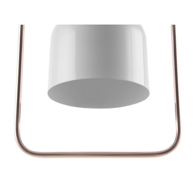 Lampë varëse Beliani Mavone, metal, e bardhë