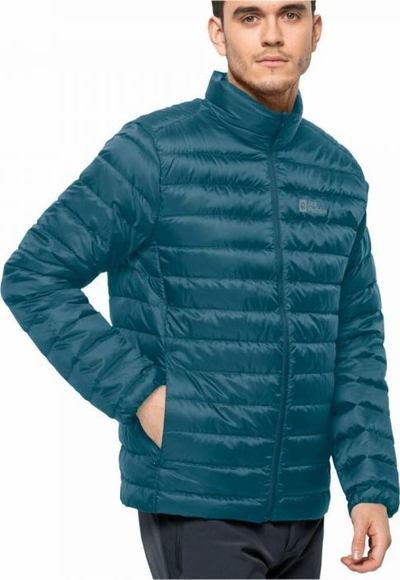 Xhaketë burrash Jack Wolfskin Pack &amp; Go Down, me pupla, pa kapuç, blu