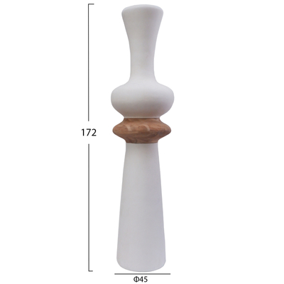Vazo dyshemeje dekorative NEBULA HM4660.02L, Fiber Cement, 45x172cm, e bardhë
