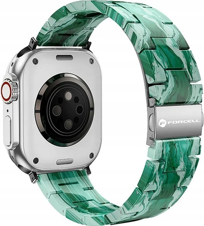 Каишка Forcell F Design FA04 Resin Marble, за Apple Watch 38 40 41, пластична смола, не'рѓосувачки челик