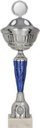 Kupë trofe Tryumf 9258/AP, 44cm, diametër 14cm, metal, argjendi