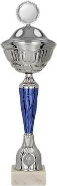 Kupë trofe Tryumf 9258/AP, 44cm, diametër 14cm, metal, argjendi