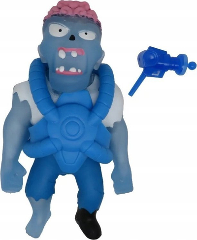 Figurë lodër Epee Monsterflex Warriors Space Zombie, super elastike, me armë lodër, blu