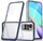 Këllëf telefoni Hurtel Clear 3in1 për Xiaomi Redmi 10, xhel, kornizë blu, transparent